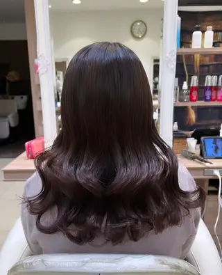 セミロング 横浜/韓国/レイヤー カット/ユイナ🎀のヘアスタイル