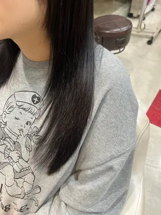 ロング 藤本 麗夏のヘアスタイル