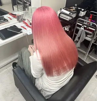 ロング カラー レイヤー×ブリーチ ×エクステ💫ひかるのヘアスタイル