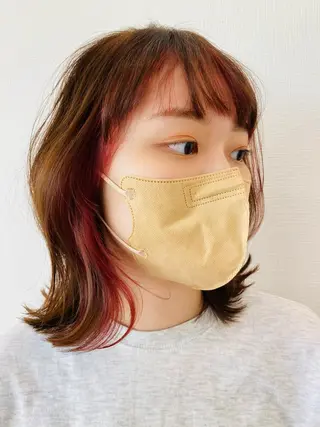 ミディアム PazRood 山下のヘアスタイル