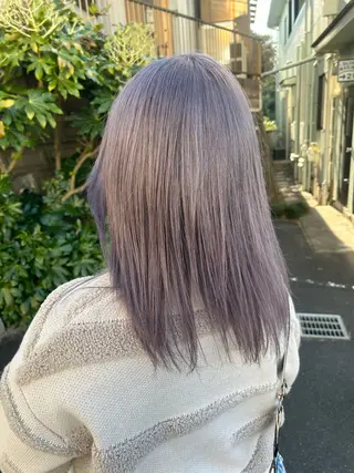 カラー ダブルスキルエクステ /羽エクステ白石宇由のヘアスタイル