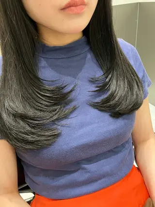 ロング カラー 💖ブリーチなし透明 感💖ASAHIのヘアスタイル