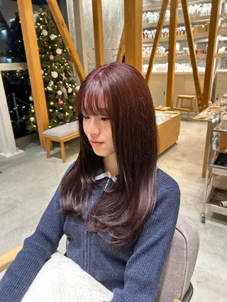 セミロング TEMIL HAIR 彩弥のヘアスタイル