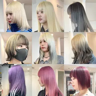 ロング カラー ハイトーン×レイヤー ／遠藤将太のヘアスタイル