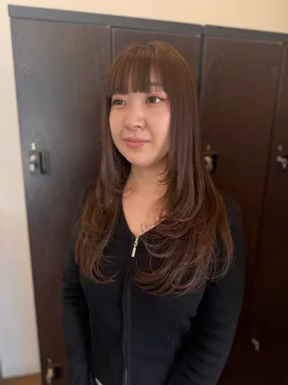 ロング カラー kyoka 髪質改善/縮毛矯正のヘアスタイル