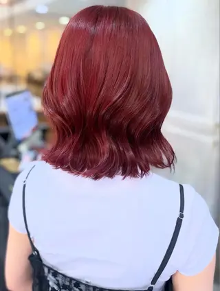 ミディアム 梅田韓国ヘア kiara🩷彡のヘアスタイル