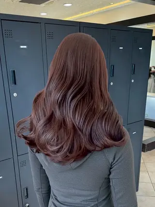 ロング カラー MOKA🌼 淵野辺デザインカラーのヘアスタイル