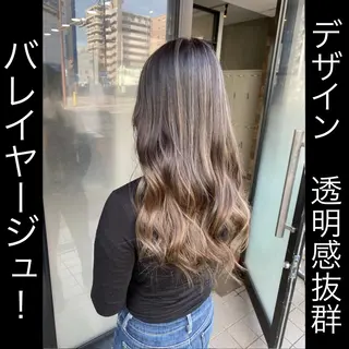 ロング カラー ヘアアレンジ Belle hair Design青野大貴のヘアスタイル