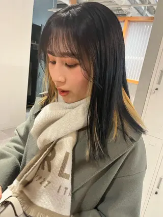 セミロング カラー 【代表】 辻龍樹のヘアスタイル