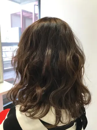 パーマ ママ美容師 *ヒマワリのヘアスタイル