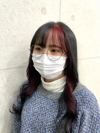 ロング カラー レイヤー ハイトーン 暖色⭐︎KANAKOのヘアスタイル