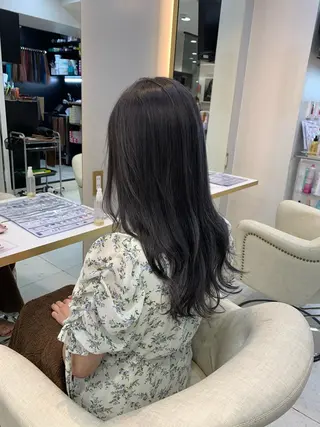 セミロング カラー パーマ ヘアアレンジ 韓国ヘア×2way 🇰🇷和知拓郎のヘアスタイル