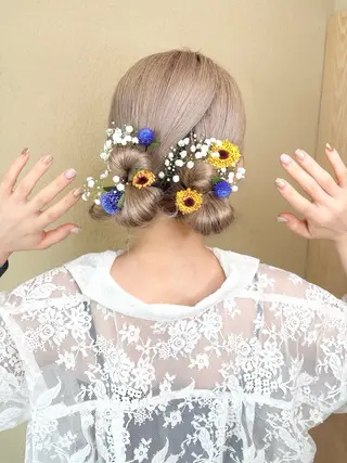 ヘアアレンジ ヘアセットサロン お呼ばれ/ライブヘアのヘアスタイル