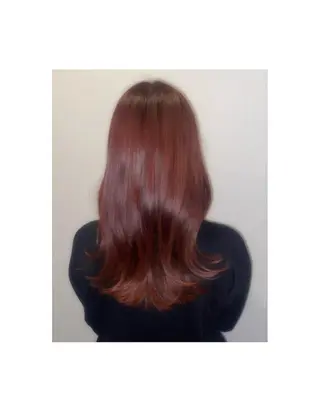 ロング カラー ヘアアレンジ 🎀レイヤーカット/ 艶カラー/ﾕｶ🎀のヘアスタイル