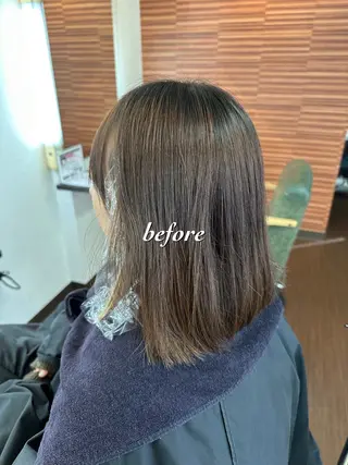 ミディアム カラー 💜推しインナー カラー/菊池柊真💜のヘアスタイル