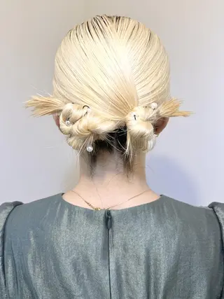 ヘアアレンジ 🤍ヘアセット.ヘア アレンジ湯山詩織🤍のヘアスタイル