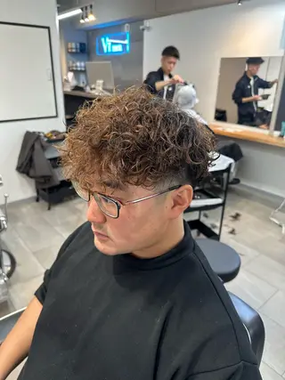 カラー パーマ メンズ 🇺🇸大宮パーマ 波巻き/ツイスパのヘアスタイル