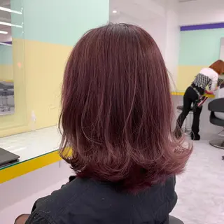 ミディアム カラー 赤み消しカラー 🍀JUNKIのヘアスタイル