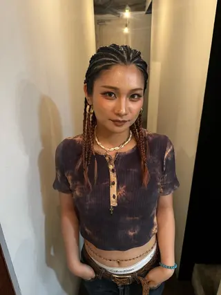 セミロング ヘアアレンジ Casseta AI ⭐︎🎀のヘアスタイル