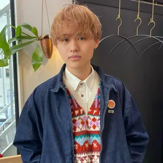 ショート カラー メンズ ダウンパーマ 【sity.ザイク】のヘアスタイル