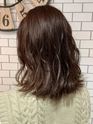 セミロング カラー ヘアアレンジ 韓国hair🦋 Nanaのヘアスタイル