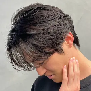 ミディアム パーマ ヘアアレンジ メンズ fifth 石川 凪のヘアスタイル