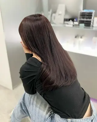 ミディアム カラー 縮毛矯正/ハイトーン /パーマ/せき🧸のヘアスタイル