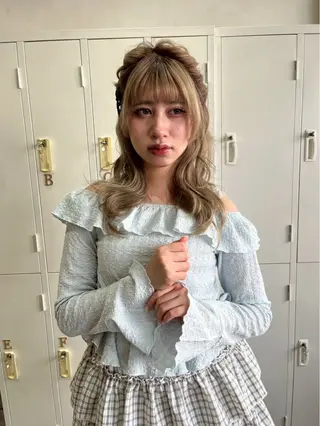ロング 🧸似合わせデザイン ほそいけいこ🧸のヘアスタイル