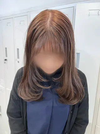 セミロング カラー 🌷レイヤーカット/ フルキシオリ🌷のヘアスタイル