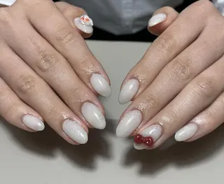 ネイル By moonネイル 🌷ワンホン/韓国風のネイルデザイン