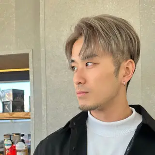 ショート カラー メンズ 朝楽メンズパーマ 🥇メンズカット吉田のヘアスタイル