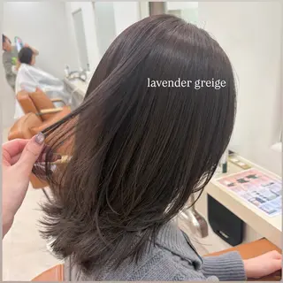 ミディアム カラー 🎀Wカラー/ピンク /ベージュ🎀ゆらのヘアスタイル