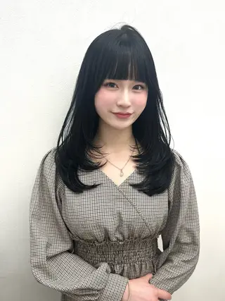 セミロング カラー ヘアアレンジ 大人っぽ中韓レディ ヘア🤍MAOのヘアスタイル