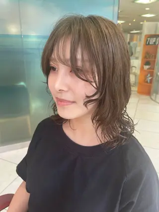 ミディアム カラー ボブ/暖色/デザイン KOYUKI⛄️のヘアスタイル