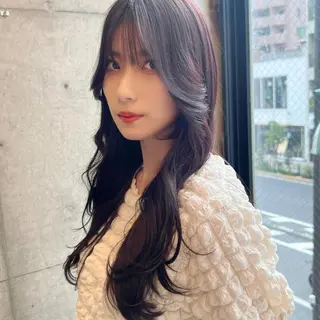 ロング カラー ✨縮毛矯正/髪質改善 錦糸町/松坂拓馬のヘアスタイル