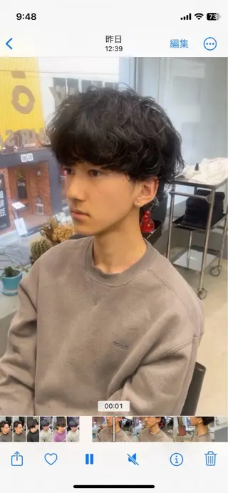 ショート パーマ メンズ メンズ専門サロン wokeのヘアスタイル