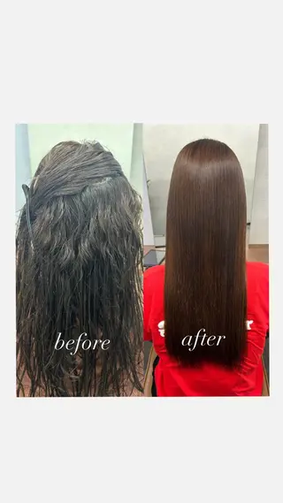 ロング owll所属・縮毛矯正モデル募集中 /西梅田/筒井大翔のヘアスタイル