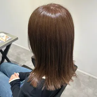 セミロング MIRUKA/ 暖色カラー/ベージュのヘアスタイル