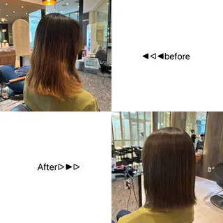 ミディアム カラー カラー/髪質改善 トリートメント/優果のヘアスタイル