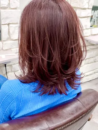 ロング カラー 天王寺韓国ヘア 小山歓実のヘアスタイル
