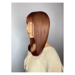 ロング カラー 中野 誠子のヘアスタイル
