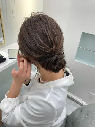 ロング カラー ヘアアレンジ 田島 仁美のヘアスタイル
