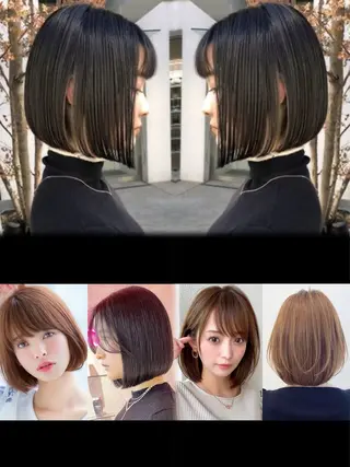ミディアム レイヤーカット/前髪 顔まわり/大田哲也のヘアスタイル