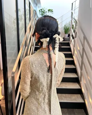 セミロング カラー パーマ ヘアアレンジ キッズ stylist 🌸 kana.のヘアスタイル