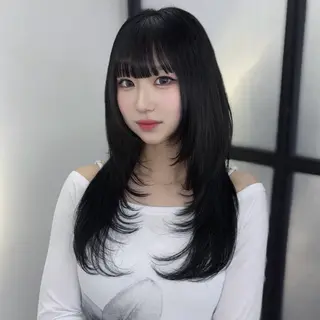 ロング カラー Ren. 🦋デザインカラーのヘアスタイル