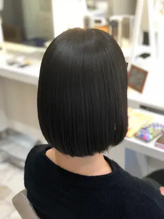ショート パーマ 安井　昴 💫ブリーチ縮毛矯正のヘアスタイル