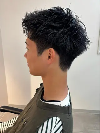 メンズ 保立/フェザーパーマ /メンズカット千葉のヘアスタイル