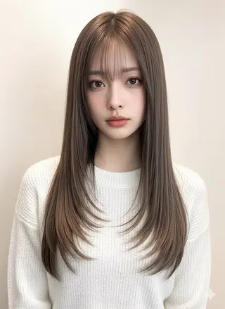 ロング カラー 梅田/白髪ぼかし Maiのヘアスタイル