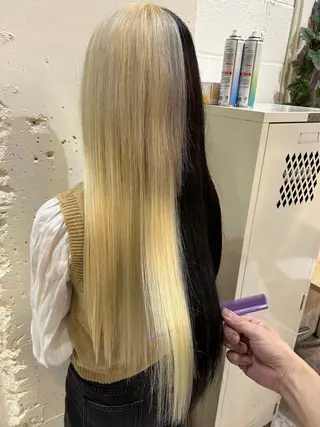 ロング カラー ‼️最新ハネエクステ 原宿のヘアスタイル