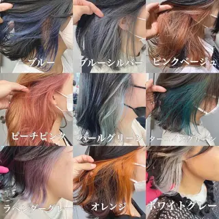 ミディアム カラー ヘアアレンジ 当日予約⭕️ JUNYAのヘアスタイル